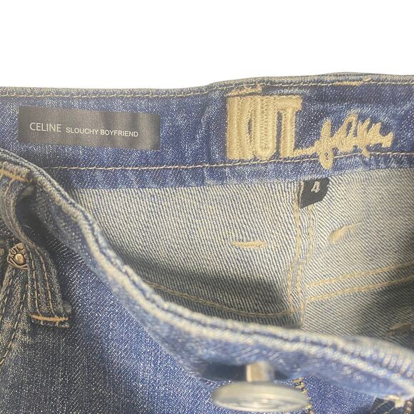 KUT from the Kloth Celine Slouchy Boyfriend Distressed Jeans Size 4 - Picture 7 of 9